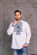 Рубашка Galychanka Гордей Msh-66-ls р. XXL белый с синим