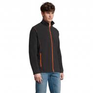 Ветровка мужская демисезонная Sol's NOVA MEN 00586959 р.2XL серая с оранжевым