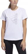 Футболка Adidas W TECH BOS T FQ1987 р.2XS белый