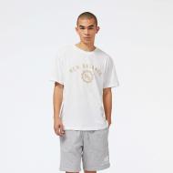 Футболка New Balance SPORT SEASONAL GRAPHIC MT31904WT р.S белый