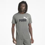 Футболка Puma ESS+ 2 Col Logo Tee 58675903 р.M серый