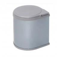 Ведро для мусора Rejs AUTOMAT 270 фасад 450 мм встроенное для кухни с автоматическим подъёмом крышки светло-серое 13 л 21 светло-серый TE22.1110.05.049