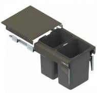 Ведро для мусора Rejs SEGREGO фасад 450 мм Н=320 2x15L 30 л графит WE28.4034.01.924