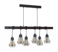 ВІТРИНА! Підвіс Геотон Крона 0529-6 6x60 Вт E27 венге 48757