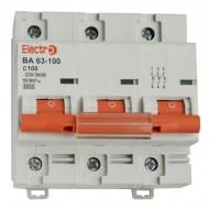 Автоматический выключатель ElectrO ВА63-100 6kА 3P 80А C 60VA100С380