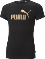 Футболка Puma ESS+ LOGO TEE 84695351 р.164 черный