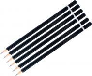 Набір олівців чорнографітних для креслення 6 шт різної твердості Skiper