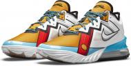 Кроссовки мужские Nike LEBRON XVIII LOW CV7562-104 р.46 белые