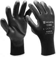 Рукавицы WURTH Black PU с покрытием полиуретан L (9) 0899402409