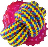 Игрушка для собак Papillon Мяч с каната с резиновым кольцом 8 см