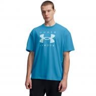 Футболка Under Armour M HW OS Branded SS 1389146-452 р.XL блакитний
