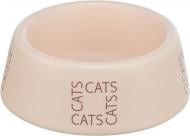 Миска Trixie для кошек керамика с надписью Сats 0.15л/12см розовый