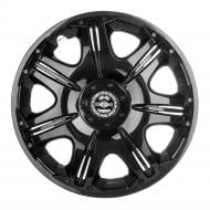 Ковпак для коліс STAR Опус Black Gloss R15 4 шт. чорний