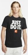 Футболка Nike M NSW TEE FRAN JDI VERBIAGE DZ2989-010 р.L черный