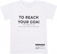 Футболка унисекс Фламинго 864-417 р.146 белый