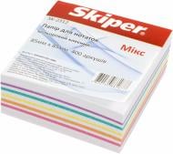 Папір для нотаток Мікс 85x85 мм 400 шт. проклеєний Skiper