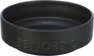 Миска Trixie для собак BE NORDIC керамическая/резиновая кромка 0.5 л/16 см черный