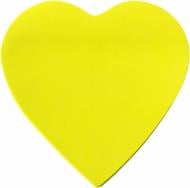 Папір для нотаток із липким шаром Серце 50 шт. неоновий Skiper