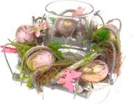 Венок-подсвечник к празднику Пасхи 14х7 см