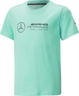 Футболка Puma MAPF1 KIDS LOGO TEE 53849208 р.140 бирюзовый