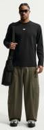 Лонгслів Nike M NK CLUB VARSITY LS CREW IU0792-010 р.M чорний