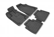 Набір килимків Butik.car mats. CRYSTAL BLACK автомобільних 4 шт. універсальні