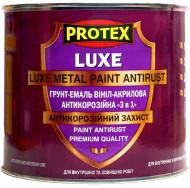 Грунт-эмаль Protex винил-акриловая антикоррозийная 3в1 LUXE RAL 7024 графитовый серый мат 0,6 л