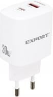 Зарядное устройство Expert L163EP 30W PD USB-C + QC3 USB-A Белый
