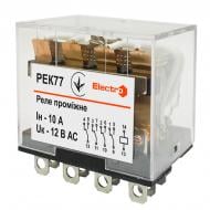 Промежуточное реле ElectrO РП малогабаритное контактная группа 4Z 10А АС 12В
