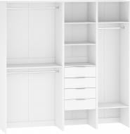 Корпус шкафа Грейд готовый комплект V4 Санта белый 2200х2200х500 мм