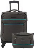 Чемодан Travelite 29 л черный (+сумка 12л) 	TL091141-04