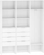 Корпус шафи Грейд готовий комплект V5 Санта білий 2200х1800х350 мм