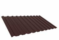 Профнастил глянцевый Tile Tail С-14 1185х2000 мм RAL 8017 коричневый USS