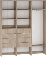 Корпус шкафа Грейд готовый комплект V5 Санта дуб сонома 2200х1800х350 мм