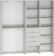 Корпус шкафа Грейд готовый комплект V8 Санта 2200х2200х350 мм кашемир / кашемир