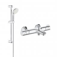 Смеситель для ванны Grohe Grohtherm 800 34567000 с душовым гарнитуром 27948001 (34567001)