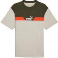 Футболка Puma PUMA POWER COLORBLOCK TEE 68173068 р.M хаки