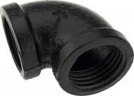 З'єднання для труби DC меблеве кутове (2 труби) d-19 мм чорний