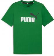 Футболка Puma ESS+ 2 COL LOGO TEE 58675986 р.XL зелений