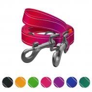 Поводок-перестежка Waudog Nylon Mono светоотражающий М Ш20 мм Д300 см розовый