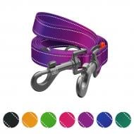 Поводок-перестежка Waudog Nylon Mono светоотражающий М Ш20 мм Д300 см фиолетовый