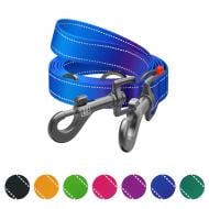 Поводок-перестежка Waudog Nylon Mono светоотражающий М Ш20 мм Д300 см синий