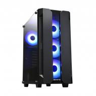 Корпус Chieftec Hunter ATX 4xRGB fan GS-01B-OP black