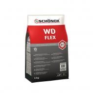 Затирка для плитки Sika Цементная Эластическая SCHONOX WD FLEX 5кг пакет бежевый