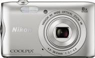 Фотоапарат Nikon Coolpix A300 silver + карта пам'яті SD 8ГБ + чохол