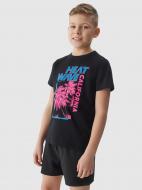 Футболка 4F TSHIRT M1137 / TSHIRT M1137 4FJWSS24TTSHM1137-20S р.122 черный