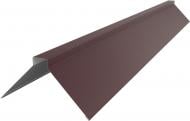 Планка конька матовая PSM PROFILE RAL 3005 бордовая 2 м