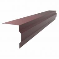 Планка торцевая матовая PSM PROFILE RAL 3005 бордовая 2 м