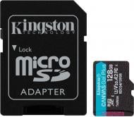 Карта пам'яті Kingston microSD 128 ГБ Class 10UHS-I Class 3 (U3) (SDCG4/128GB ) V30 A2 + SD-адаптер