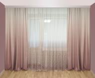 Комплект штор Флора Градієнт 400x260 бежевий Декор-ін